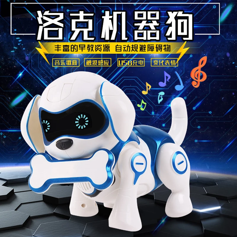 Smart Robot Electronic Pet Induction toy Dog Control Dog Interactive Program Dancing Walk Robotic Animal Toy Gesture Following