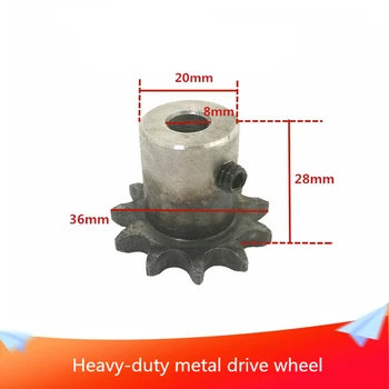 

Heavy-duty Metal Drive Wheel/Stainless Steel Driving Wheel DIY Smart Car Accessories Large Load Wheel DIY RC Robot Toy Parts