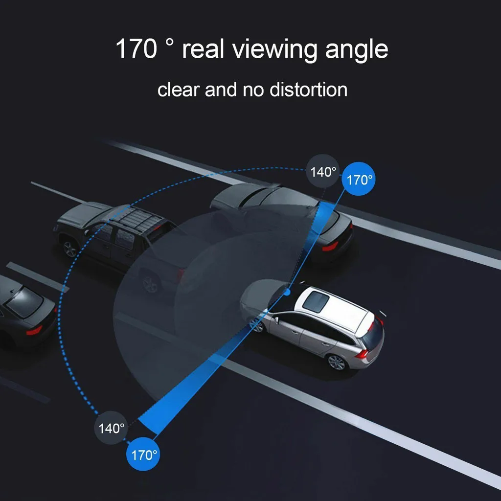 Car DVR Dash Cam Car Video Recorder Dual Lens Full HD 1080P 4" IPS Vehicle Camera Front+Rear Night Vision G-sensor Recorder