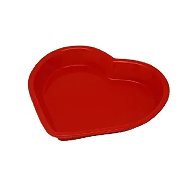 

9 Inches Heart Shape Flexible Silicone Oven Cake Baking Candy Making Moulds Cake Pans DIY Loaf Bread Toast Mold Multifunction