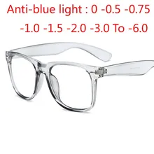 Квадратная готовая близорукость очки анти-синий светильник 2140 конфетного цвета рисовые ногти диоптрий 0-0,5-0,75-1,0-2,0-2,5-3,0-6,0