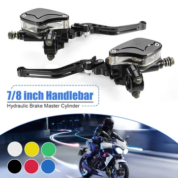 

1Pair Of Hydraulic Brake Master Cylinder And Clutch Lever For Yamaha Honda Kawasaki Suzuki Motorcycle