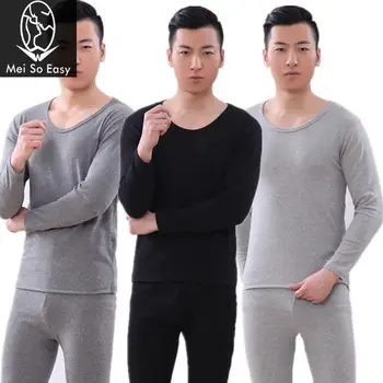 

new arrival men winter cotton large male Double layer thermal underwear set Long Johns Soft Comfort plus size XL-7XL TF8J001