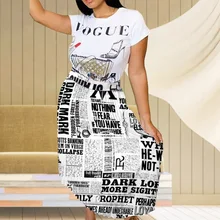 Газетный принт плиссированная летняя юбка Женская высокая талия модная Асимметричная юбка летняя женская повседневная юбка MA6216