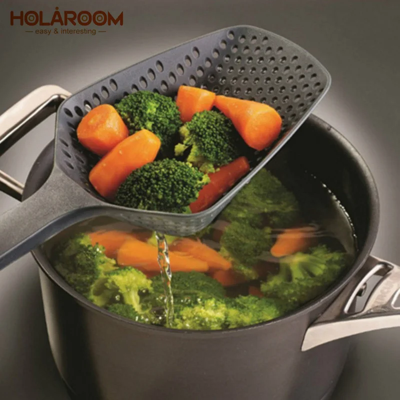 Holaroom 1 шт. Совок Дуршлаг слив приборы для приготовления пищи овощи водозабора