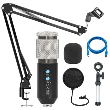 

Profession bm 800 Condenser Microphone Upgraded Version bm 858 USB Microphone for Computer Karaoke Studio Recording , mic for pc