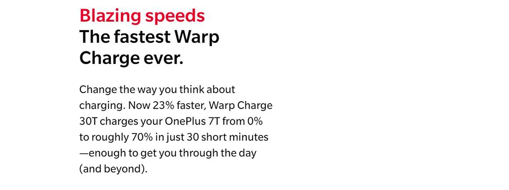 Global Firmware Oneplus 7T 8GB 128GB 256GB Mobile Phone Snapdragon 855 Plus 6.55" 48MP Triple Camera 4G Android 10.0 NFC phone