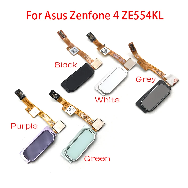 5 шт./лот датчик отпечатков пальцев для ASUS Zenfone 4 ZE554KL 5," Кнопка меню возврата домой гибкий ленточный кабель