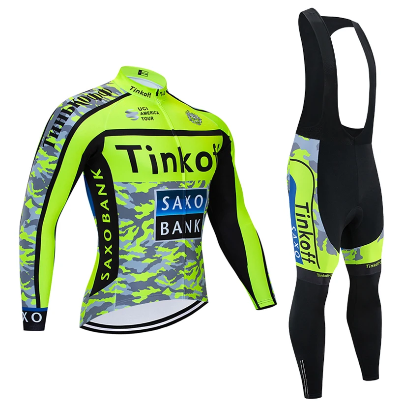 Fluor Tinkoff майки для велоспорта с длинным рукавом, рубашки для велоспорта, зимняя флисовая одежда для велоспорта, куртка для горного велосипеда, одежда для велоспорта