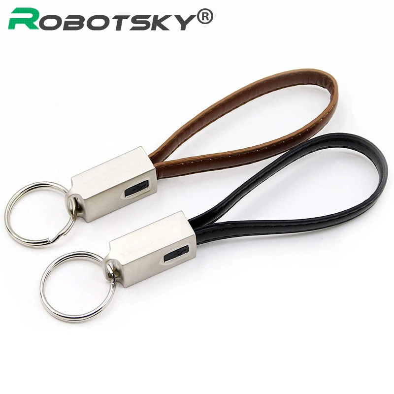 Кожаный usb-кабель type C/Micro USB кабель брелок многократное использование Телефон зарядный Дата кабель трансмер кабель мобильного телефона