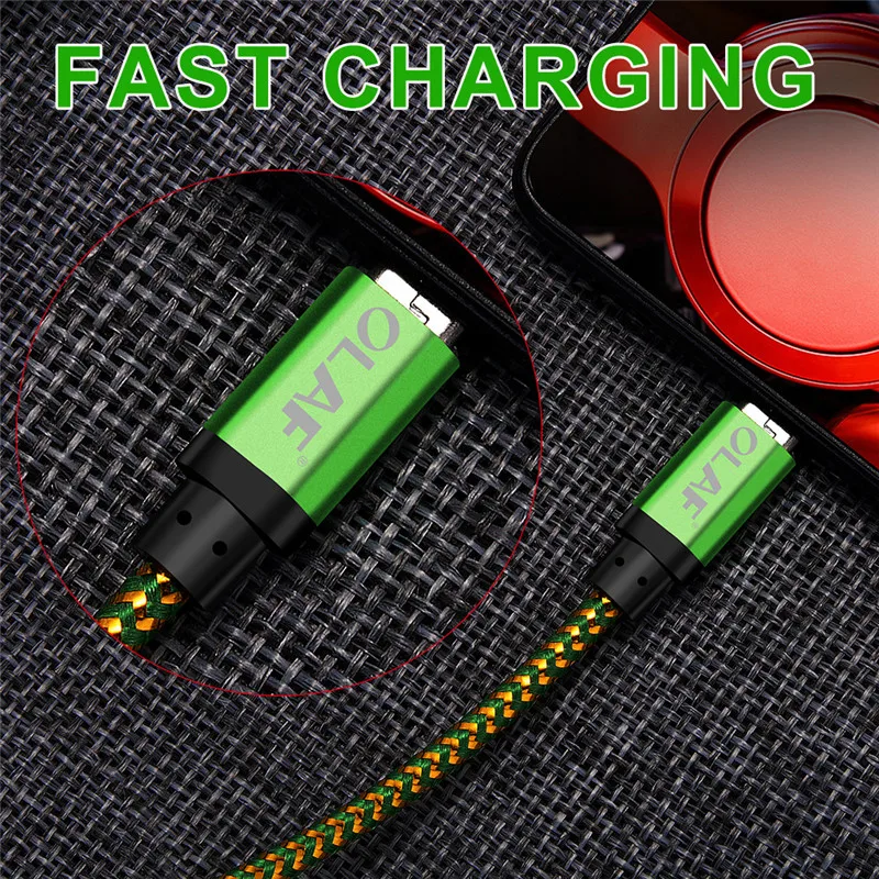 Micro USB кабель 1 м 2 м 3 м Плетеный Быстрый зарядный USB кабель для передачи данных для samsung S6 S7 Xiaomi LG планшет Android мобильный телефон usb зарядка