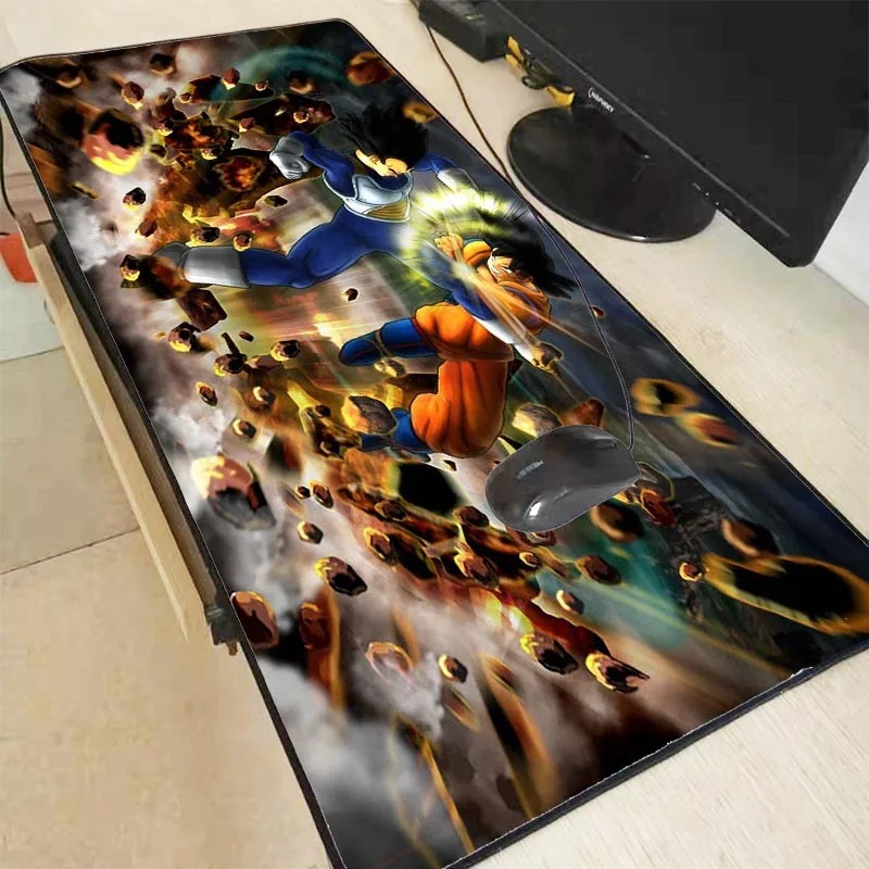  90x40cm Anime Dragon Ball Gaming Mouse Pad Large Size Table Lock Edge Mousepad Desk Mat Latop Noteb