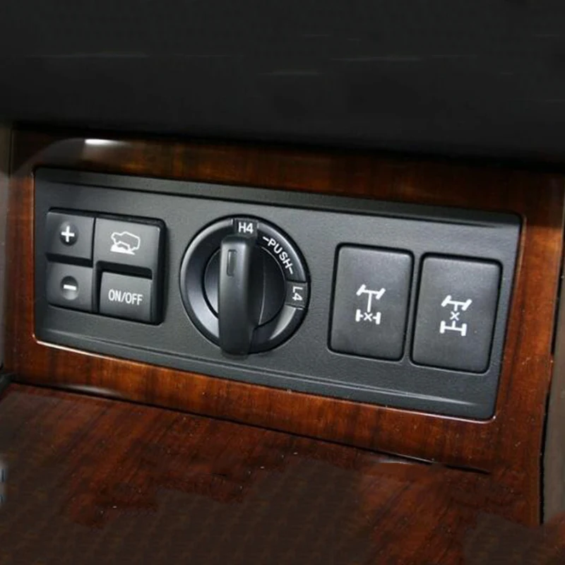 

For Toyota Prado 2010 - 2017 ABS Plastic Car Four-wheel drive adjustment switch panel Cover Trim Car Styling Accessories 1pcs