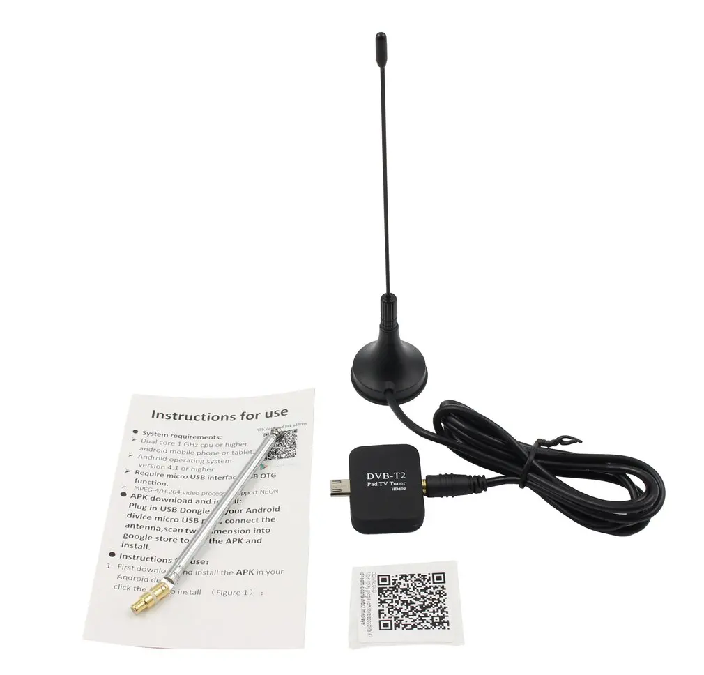 Цифровой ТВ-приемник HD USB-флешка для телефона Android DTV спутниковый ресивер USB-часы