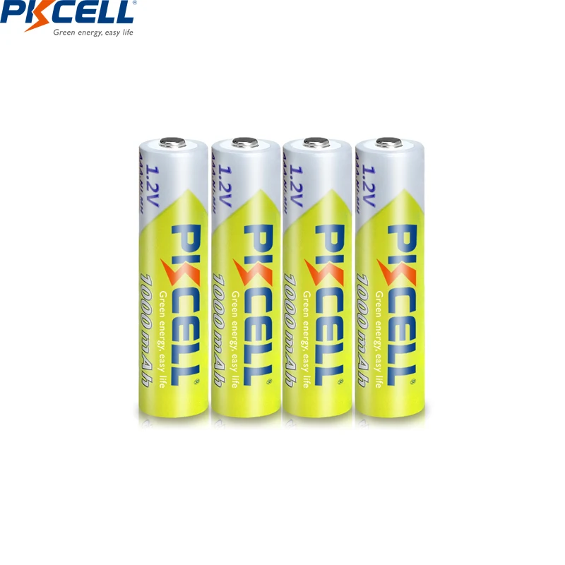 PKCELL – piles rechargeables AAA NIMH, 3A, 1000mah, 1.2V, jusqu'à 1000  tours par minute, 4/8 pièces - AliExpress
