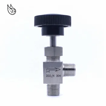 Right Angle 90 Degrees 1/4 NPT Male thread Stainless Steel 304 Flow Control Shut Off Crane Needle Valve germany aaron flow cup viscometer stainless steel zahn 4 for printing