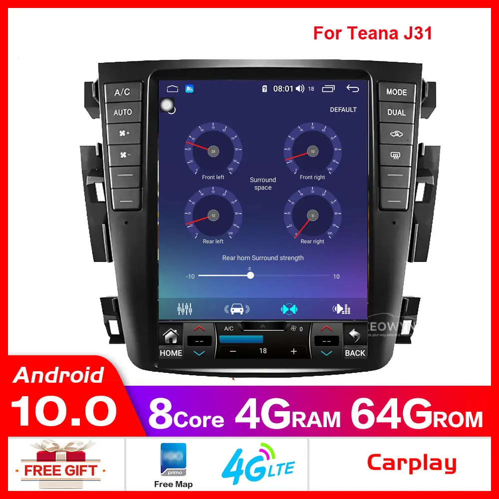 Автомагнитола Qcta core Android 8 1 9 7 &quot GPS для teana J31 2003 2007 230JK 230jm Samsung S7|Мультимедиаплеер