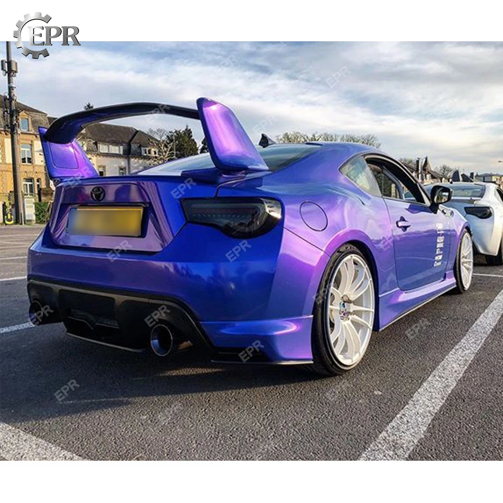 Carbon Fiber Wing Lip Trim For BRZ FT86 FRS Nur Style Rear Spoiler(Leg Glass Fiber) Body Kit Tuning For BR-Z FT86 Racing
