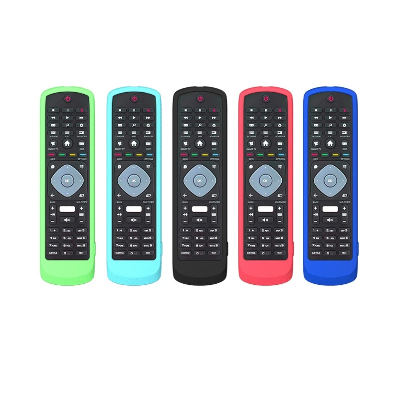 Remote Control Cover Dustproof Protector Durable Silicone Soft Solid Home For Philips Tv Netflix