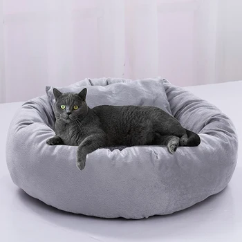 

Cat Bed House Soft Cloth Best Pet Dog Bed For Dogs Basket Pet Products Removable Mat Cat House Animals Sofa