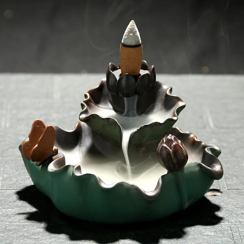 

2019 Sale Incenso Queimador Incenso Humidifier Yu Jie Ceramic Back Xiang Furnace Tower In Aromatherapy Home Furnishing Articles