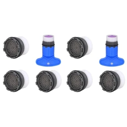 1.2GPM Faucet Replacement Part Insert Filter, Restrictor Aerator, 8 Pack(Blue+Black) 18.5Mm & 16.5Mm