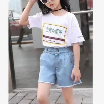 

Baby Girl Denim Shorts 2020 Summer New Children Infant hit Pants Mid-waist Casual Loose Kids Teens Jeans Shorts Y2829 wholesale