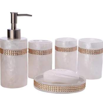 

European Bathroom Set Bathroom Five-piece Set Creative Bathroom Wash Cup Marriage Housewarming Gift Soap Box