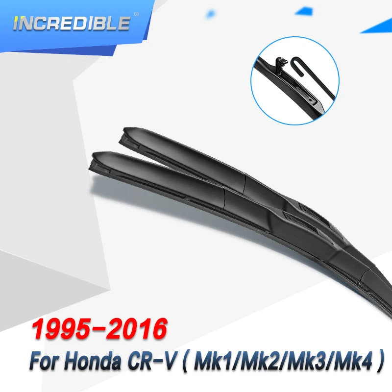 Невероятные гибридные щетки стеклоочистителя для Honda CR-V CRV Fit Hook Arms модель год с 2008 2009 2010 2011 2012 2013