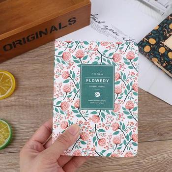 

2020 Notebook School Office Supplies Kawaii Stationery Paper Floral Flower Schedule Book Diary Weekly Planner