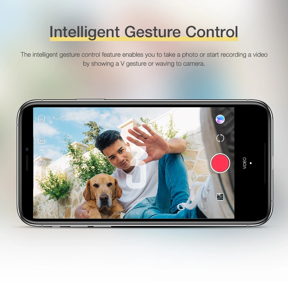 Б/у открытая коробка ZHIYUN SMOOTH X Штатив для селфи смартфон Gimbal Bluetooth 2 осевой