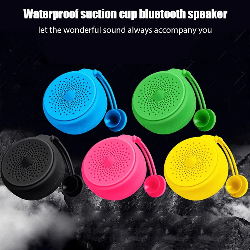 Mini Universal Bluetooth Speaker Portable Waterproof Wireless Hands-Free Speaker Shower Bathroom Swimming Pool Car Beach Outdoor record player with speakers