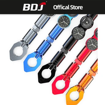 

BDJ Motorcycle Balance Crossbar with Clock Watch Thermometer Universal Handlebar For Yamaha Honda Harley Suzuki
