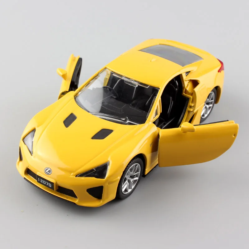 1/36 весы Малый automax Toyota lexus LFA спортивный автомобиль литые автомобили миниатюрный металлический оттягивающаяся назад модель игрушки Дети Мальчики Подарки