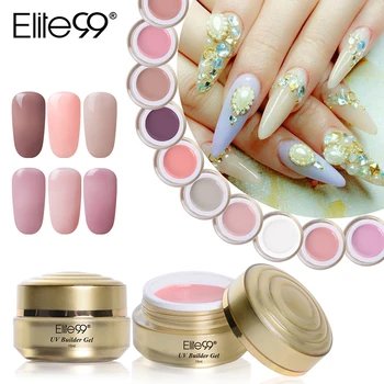 

Elite99 15ml UV Builder Gel For Promoting Longer Nails Extension Poly Gel Natural Camouflage UV Gel Nail Art Crystal Polygels