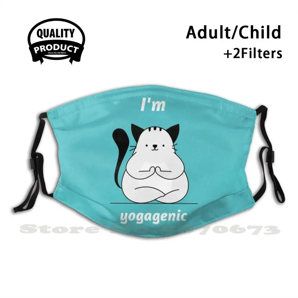 

Yogagenic T-Shirt Anti Dust Filter Men Women Kids Girl Boy Teens Mouth Masks Yoga Meditation Zen Peace Buddha Namaste Hippie