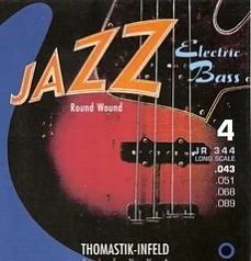 

Jr344 jazz round bass guitar strings, nickel, round braid, 43-89, Thomastik