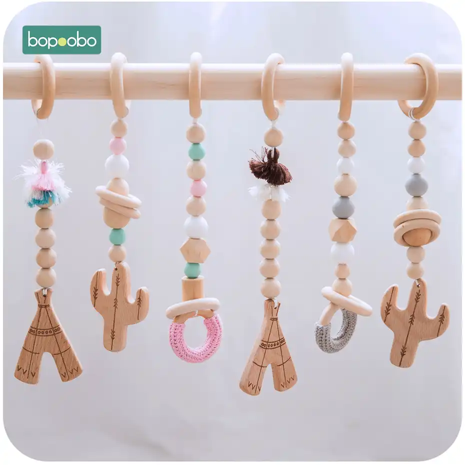 baby wooden rattle toys