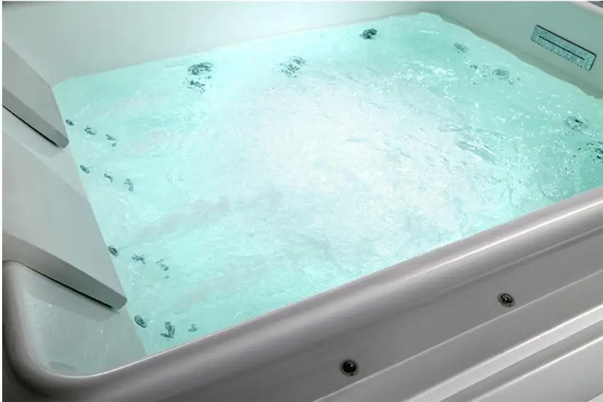 Description Picture 3 of item1860mm Surfing Fiberglass Seamless Joint Whirlpool Intelligent Double Person Bathtub Acrylic Hydromassage  Tub N004
