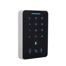 125Khz RFID ID klawiatura kontroli dostępu pokrywa wyświetlacz cyfrowy czytnik kart System blokady drzwi + 6 sztuk RFID ID piloty tanie i dobre opinie zhizaibide LH-IDaj