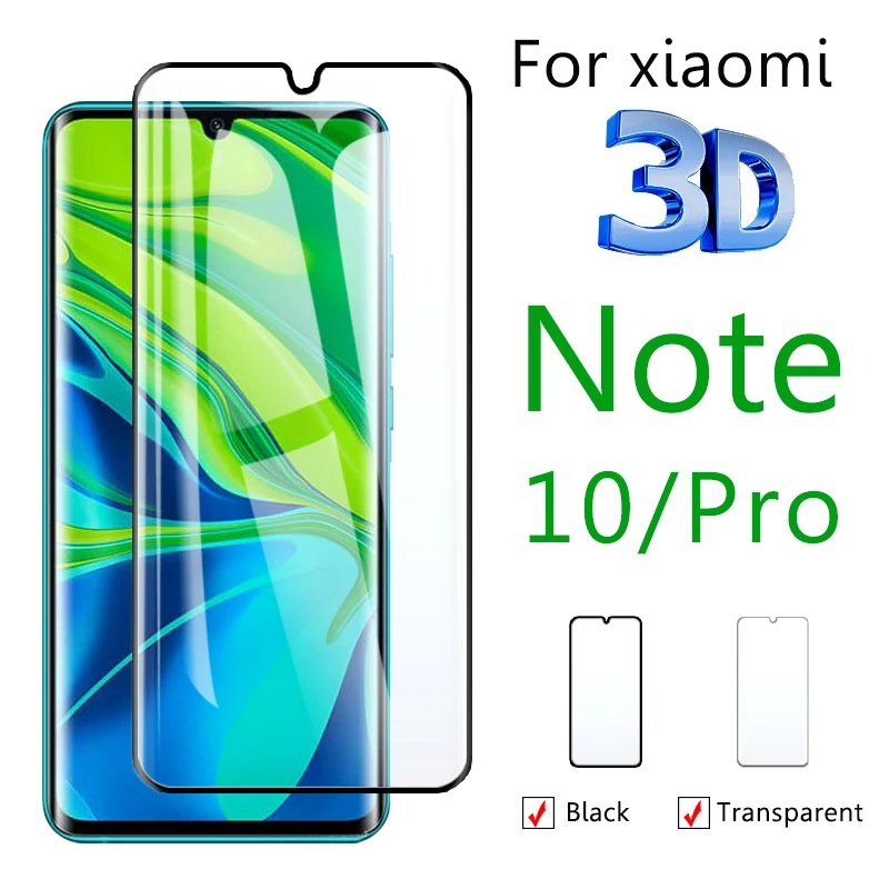 3D изогнутое закаленное стекло для Xiaomi mi10 Ultra Note 10 Pro 10Lite Защита экрана mi CC9Pro