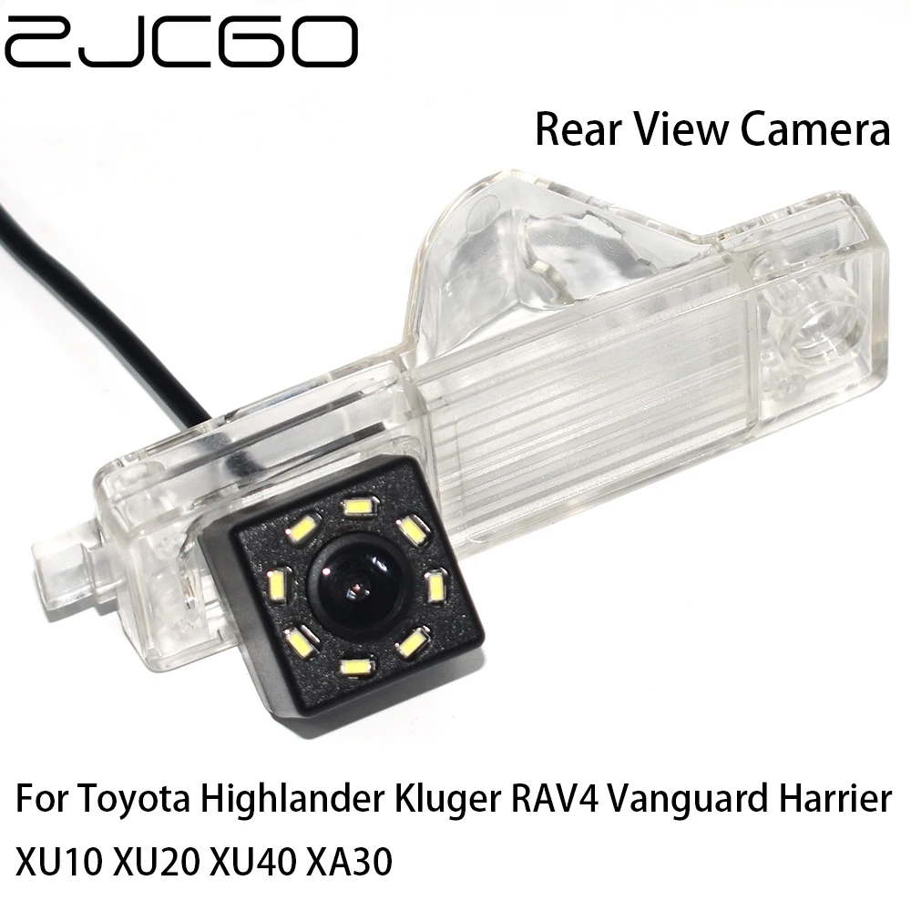 

ZJCGO Car Rear View Reverse Back Up Parking Night Vision Camera for Toyota Highlander Kluger RAV4 Vanguard Harrier XU10 XU20