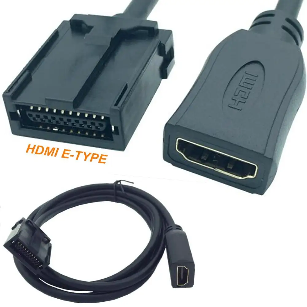 

HDMI E TYPE HDMI car HD audio and video dedicated cable hdmi E type to HDMI AF AV cable for car 1.5m
