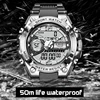 Digital Men Military Watch 50m Waterproof Wristwatch LED Quartz Clock Sport Male Big Watches  6