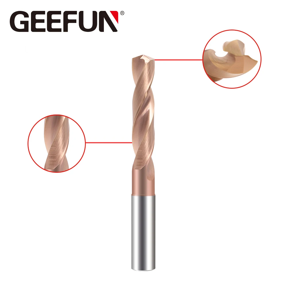 Твердосплавные 3xD сверла TiSiN метрические GDR JF3W [5 8 мм 5 8x28x6x66]|solid drill|solid carbide8mm carbide |