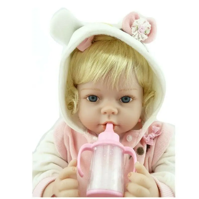 20 ''Реалистичная возрожденная одежда с котенком Bebe, кукла для малышей, мягкий силиконовый подарок для детей, игрушки для девочек