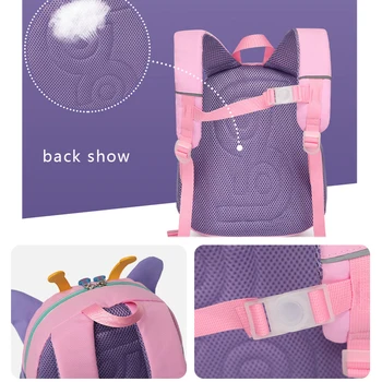 Hot 3D Cartoon Animal Baby Backpacks kindergarten Schoolbag  Kids Backpack Children School Bags Girls Boys Backpacks 4