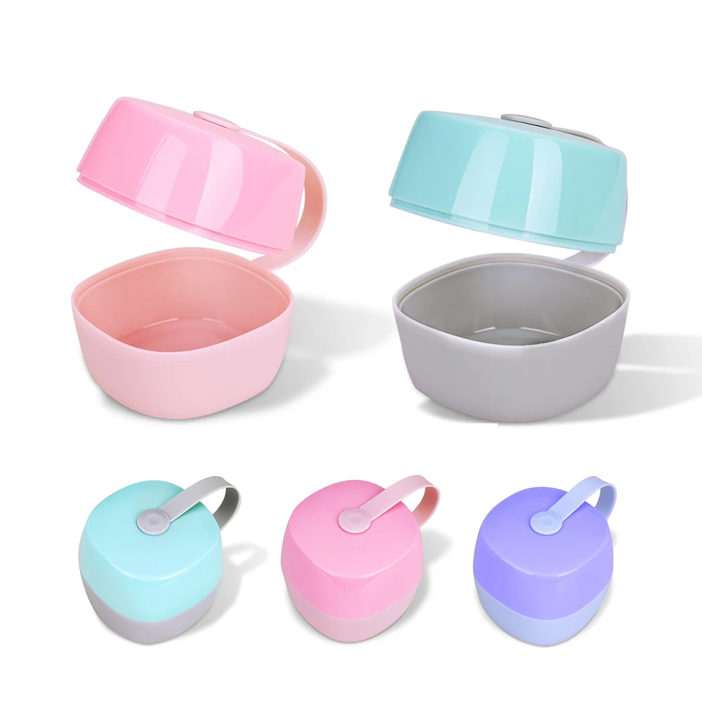 

Portable Baby Pacifier Box Nipple Container Case Soother Box Snack Powdered Milk Storage Outdoor Travel Mini Storage Box