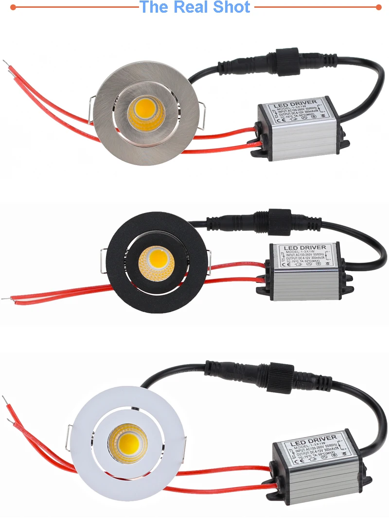 Ip65 mini recessed led à prova ddimmable