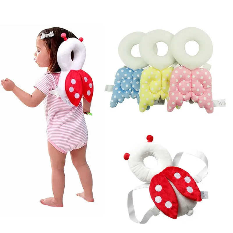 

Baby Pillow Toddler Headrest Child Protection Baby Head Protection Pad Cute Angel Wings Shatter-resistant Breathable Cutel